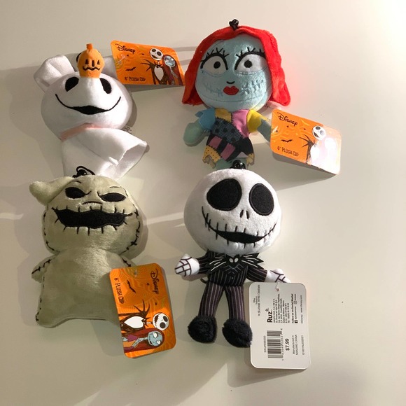 Funko Plush Set Of 4 Nightmare Before Christmas Blacklight - Jack, Sally, Oogie Boogie & Zero - View #5